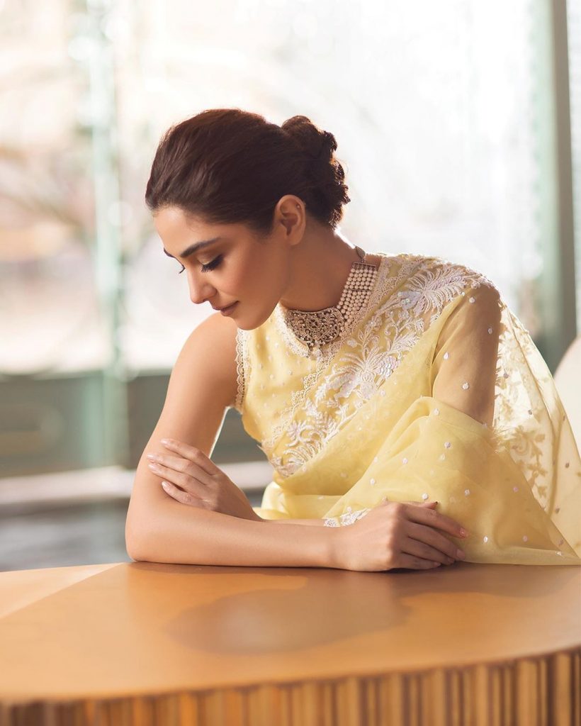Maya Ali Styled To Perfection In This Ethereal Saree