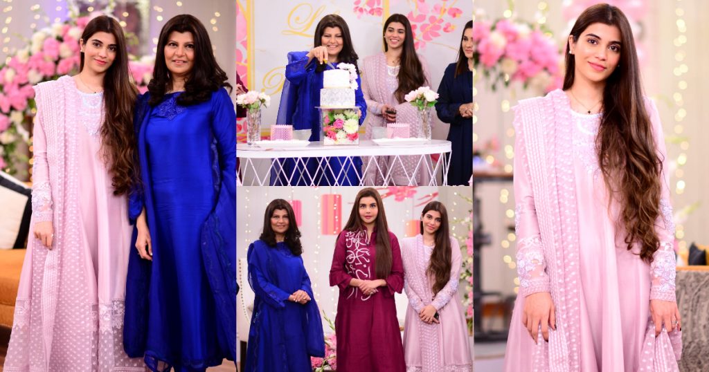 Rubina Ashraf with her Daughter Minna Tariq in Good Morning Pakistan