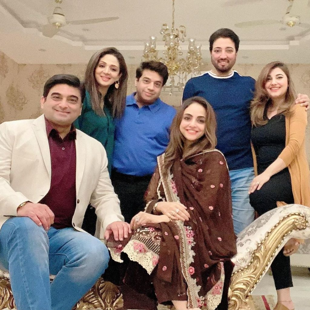 Javeria Saud Hosts A Dinner For The Newly Married Couple Nadia Khan And Faisal Mumtaz Rao