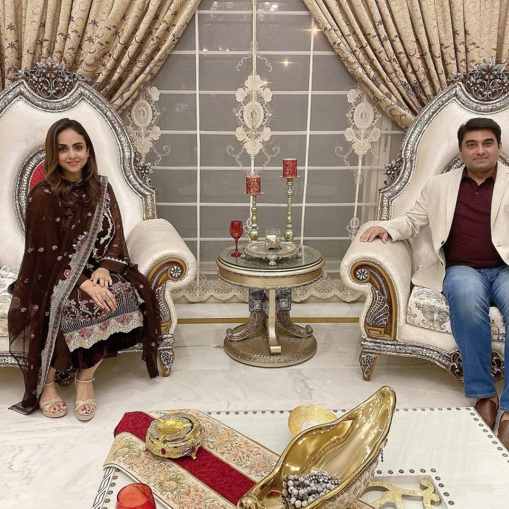 Javeria Saud Hosts A Dinner For The Newly Married Couple Nadia Khan And Faisal Mumtaz Rao