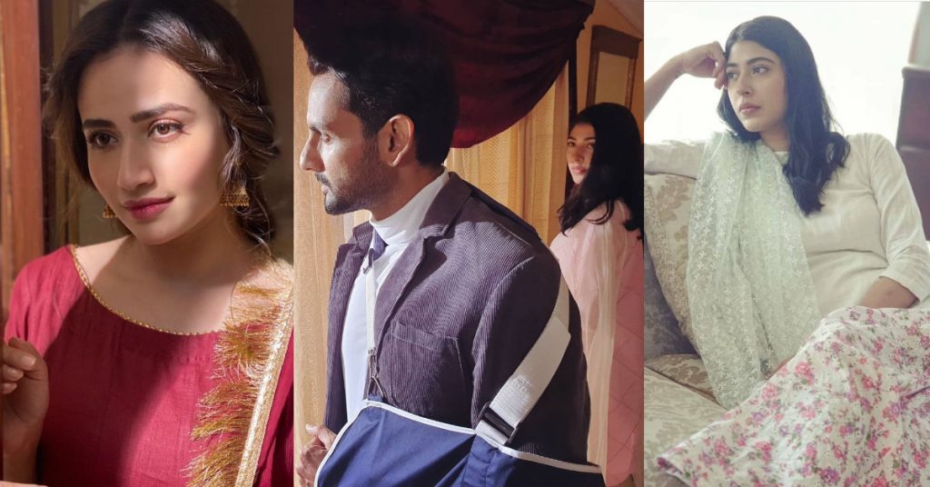 BTS Pictures of Upcoming Drama Neeli Zinda Hey