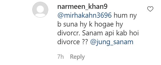 Sanam Jung's Divorce Rumors