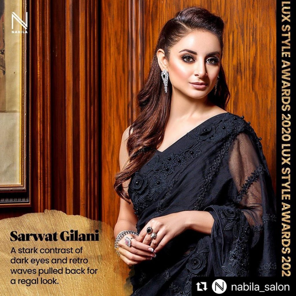 Stylish Pictures Of Sarwat Gilani in Sarees