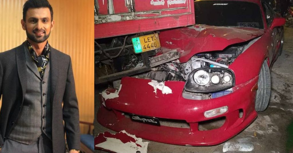 Shoaib Malik's Sports Car Crashes In Accident