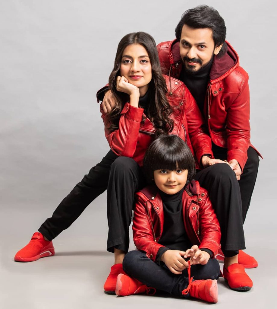 Adorable Family Pictures Of Uroosa Bilal Celebrating New Year