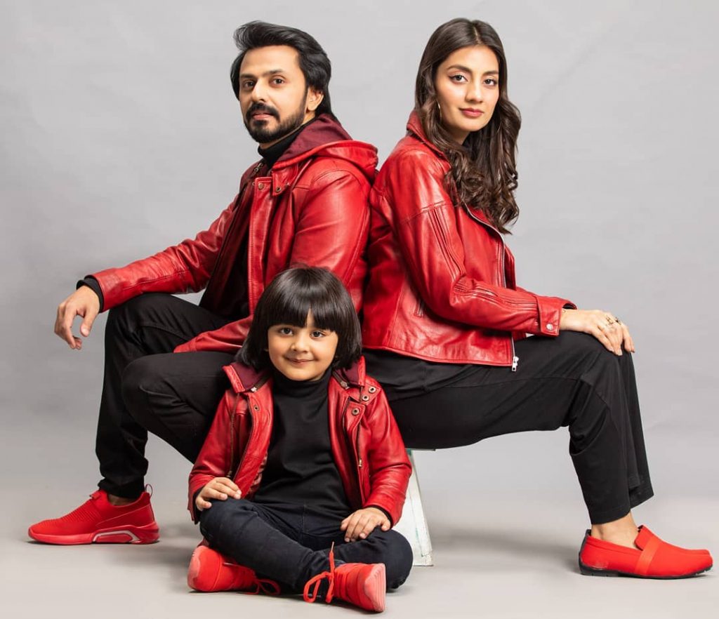 Adorable Family Pictures Of Uroosa Bilal Celebrating New Year