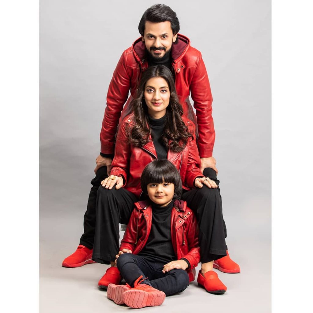 Adorable Family Pictures Of Uroosa Bilal Celebrating New Year