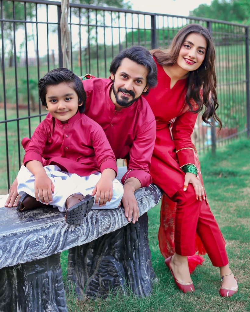 Adorable Family Pictures Of Uroosa Bilal Celebrating New Year