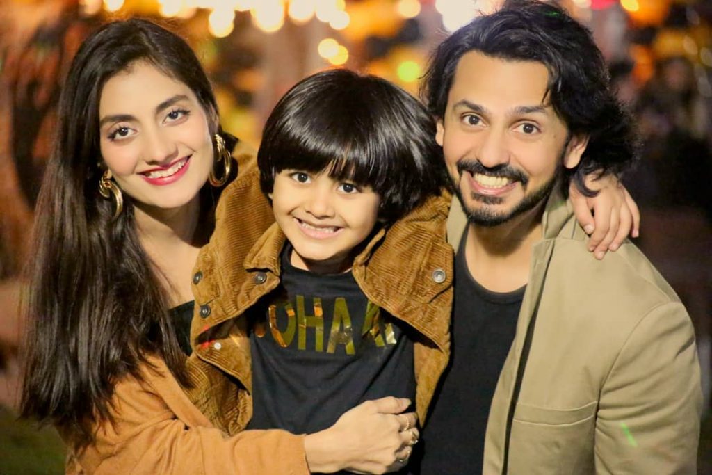 Adorable Family Pictures Of Uroosa Bilal Celebrating New Year