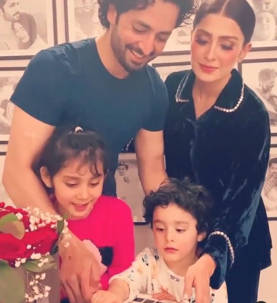 Danish Taimoor Celebrating His Birthday With Wife And Kids | Reviewit.pk