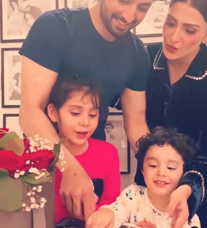 Danish Taimoor Celebrating His Birthday With Wife And Kids