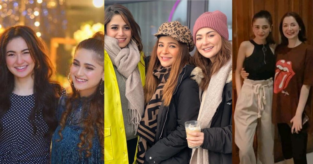 Cutest Pictures of Hania Aamir and Aima Baig