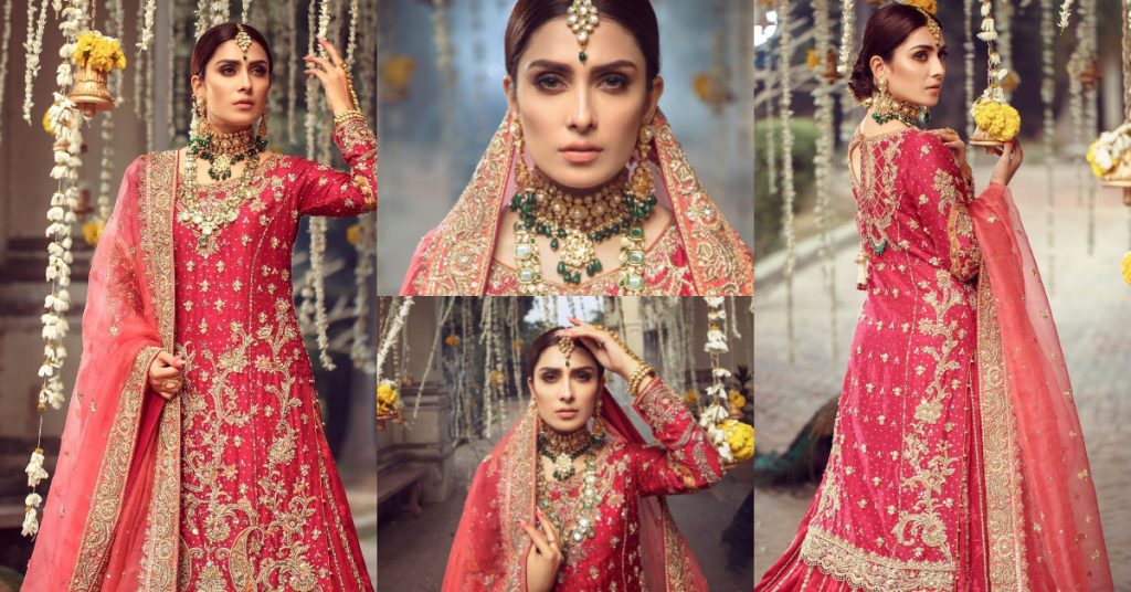 Warda Qutub Khan Latest Bridal Collection Featuring Ayeza Khan