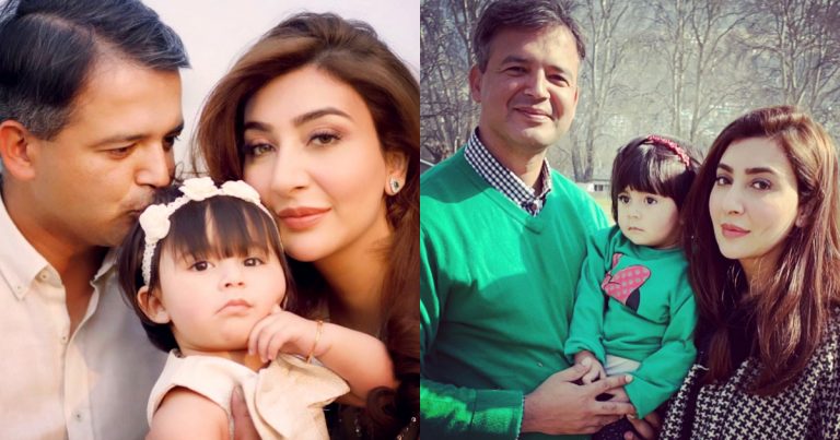 Actress Aisha Khan with her Husband and Daughter – Latest Pictures
