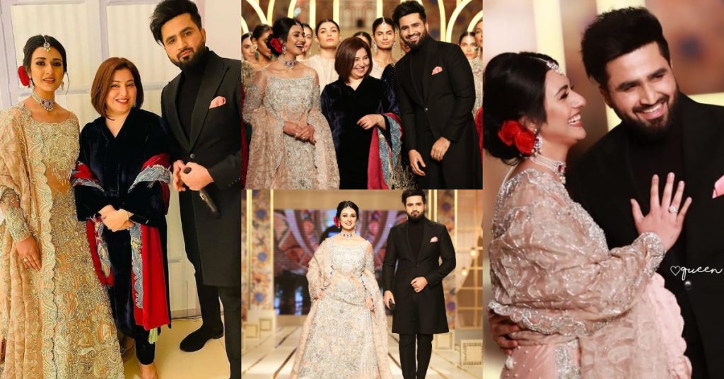 Sarah and Falak Walked on Ramp For Madiha Shoaib in BCW