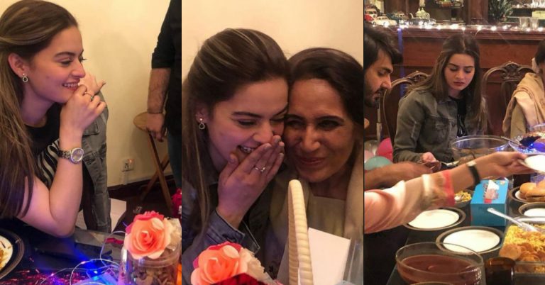 Minal Khan Surprises Beau’s Grand Mother on Birthday