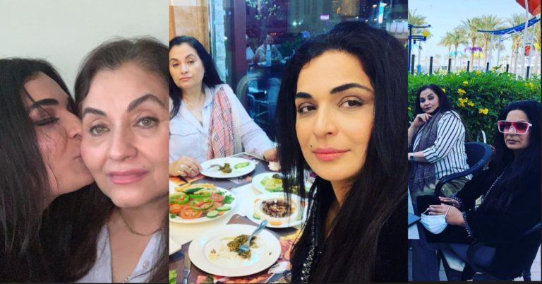 Meera Visits Friend Salma Agha in Dubai