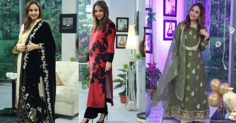 Nadia Khan Different Looks From Her Show