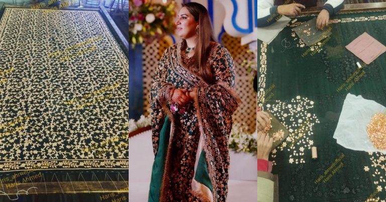 Haris Ahmed Spilled Details On Designing Bakhtawar Bhutto’s Valima Dress