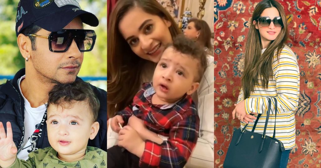 Aiman Khan's Adorable Video with Faysal Qureshi's Son Farmaan