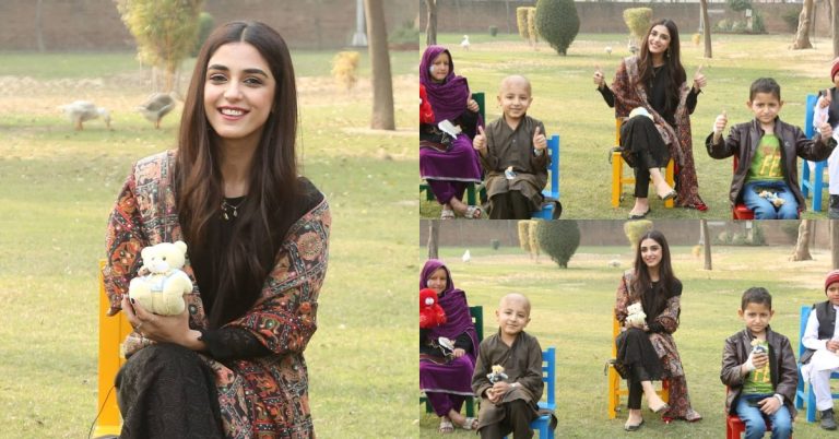 Maya Ali visited Shaukat Khanum Hospital On International Childhood Cancer Day