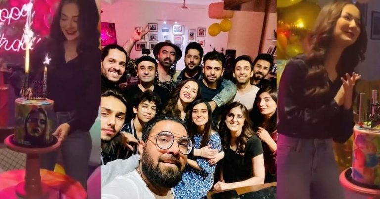 Hania Amir Celebrating Her Birthday With Friends