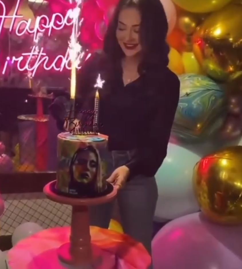 Hania Amir Celebrating Her Birthday With Friends