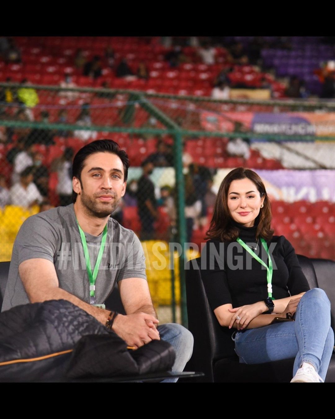 Hania Aamir and Dananeer Pictures from PSL Match