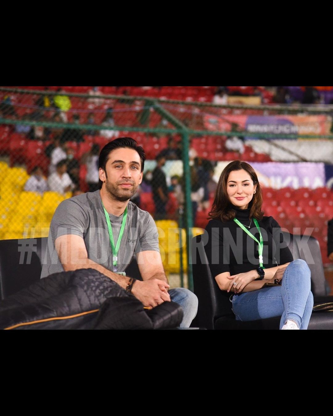 Hania Aamir and Dananeer Pictures from PSL Match