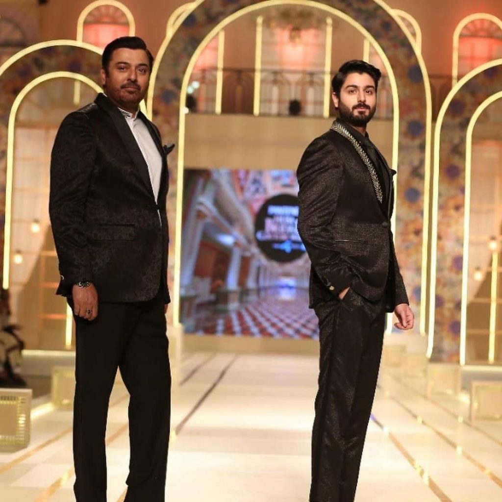 Nauman Ijaz and His Son Walked the Ramp for Uniworth