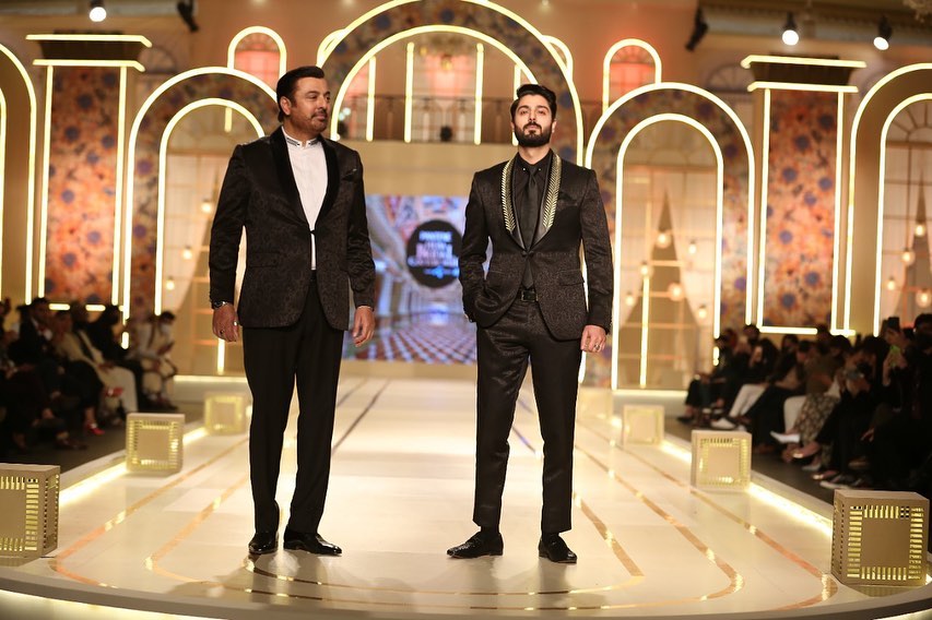 Nauman Ijaz and His Son Walked the Ramp for Uniworth