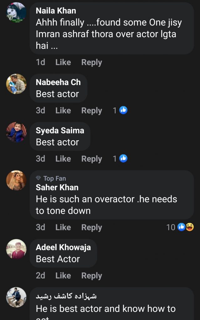 Netizens' Criticism on Imran Ashraf's Recent Performance