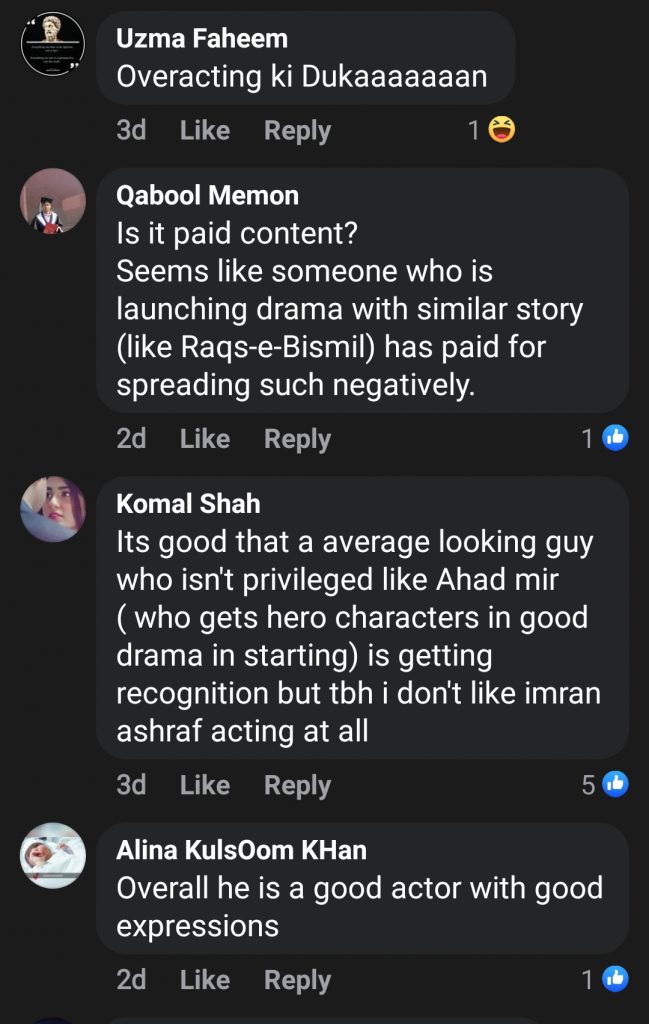 Netizens' Criticism on Imran Ashraf's Recent Performance