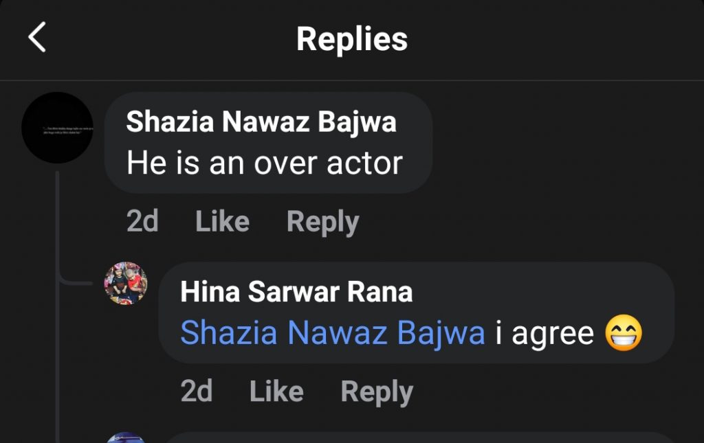 Netizens' Criticism on Imran Ashraf's Recent Performance