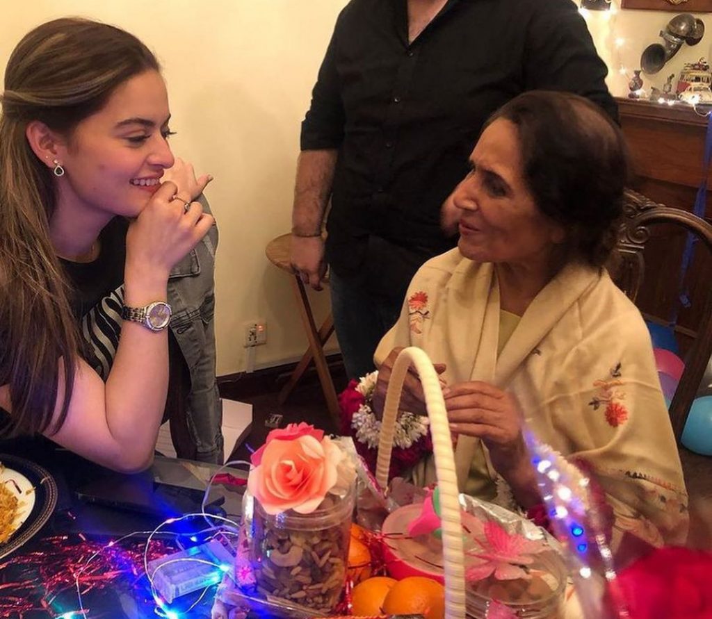 Minal Khan Surprises Beau's Grand Mother on Birthday