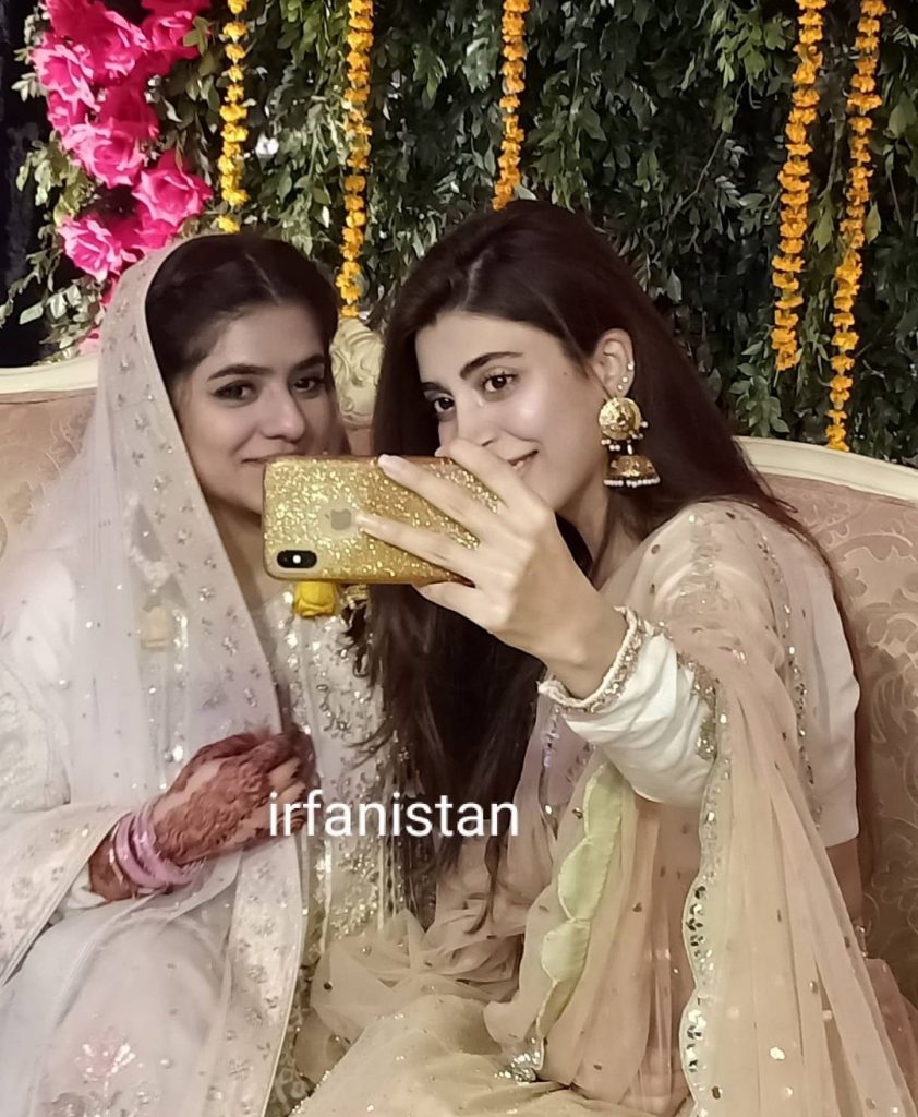 Urwa And Farhan Spotted in Qasim Ali Mureed Mehndi