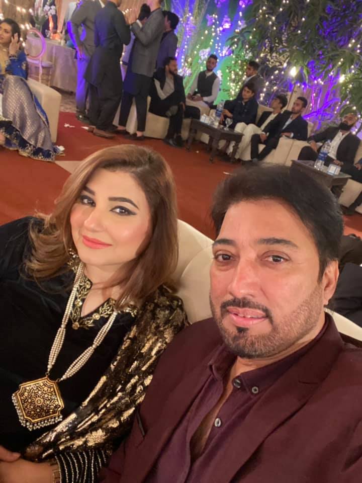 Javeria And Saud Spotted At A Wedding Event