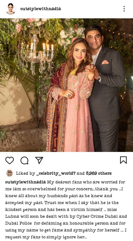 Nadia Khan Responds To Allegations Made By Faisal's Ex-wife