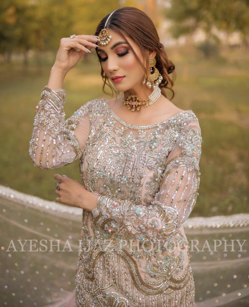 Latest Bridal Pictures Of Beautiful Nazish Jahangir