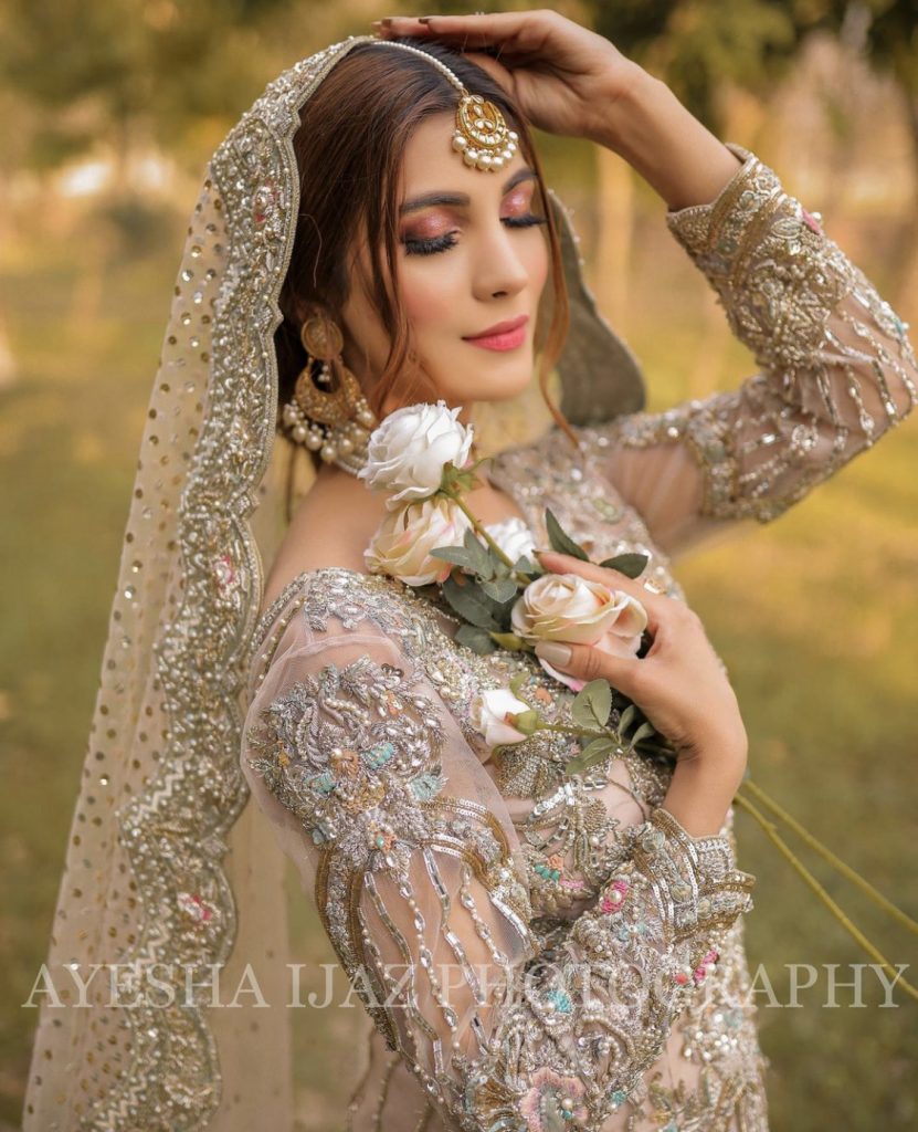 Latest Bridal Pictures Of Beautiful Nazish Jahangir