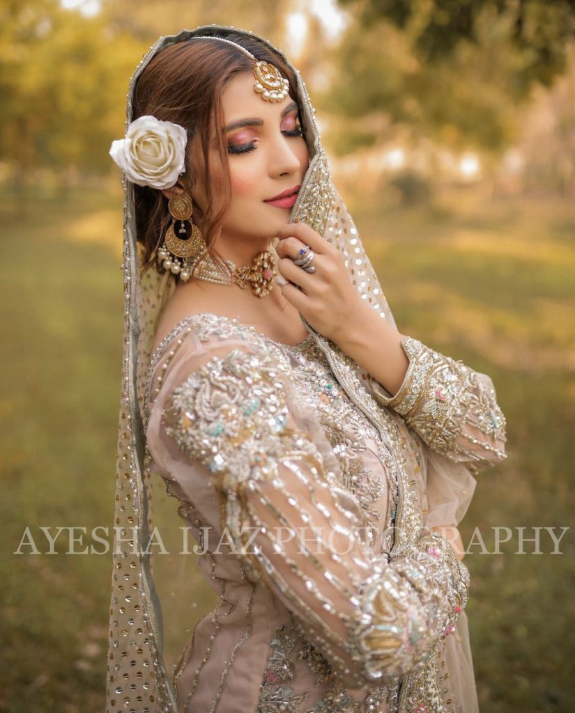 Latest Bridal Pictures Of Beautiful Nazish Jahangir