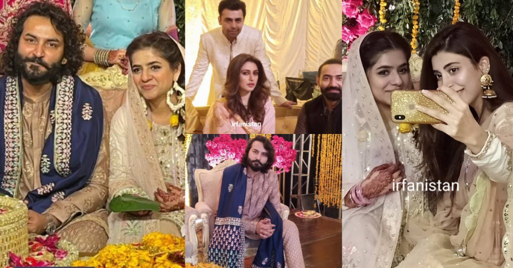 Qasim Ali Mureed And Sadia Jabbar's Mehndi Pictures