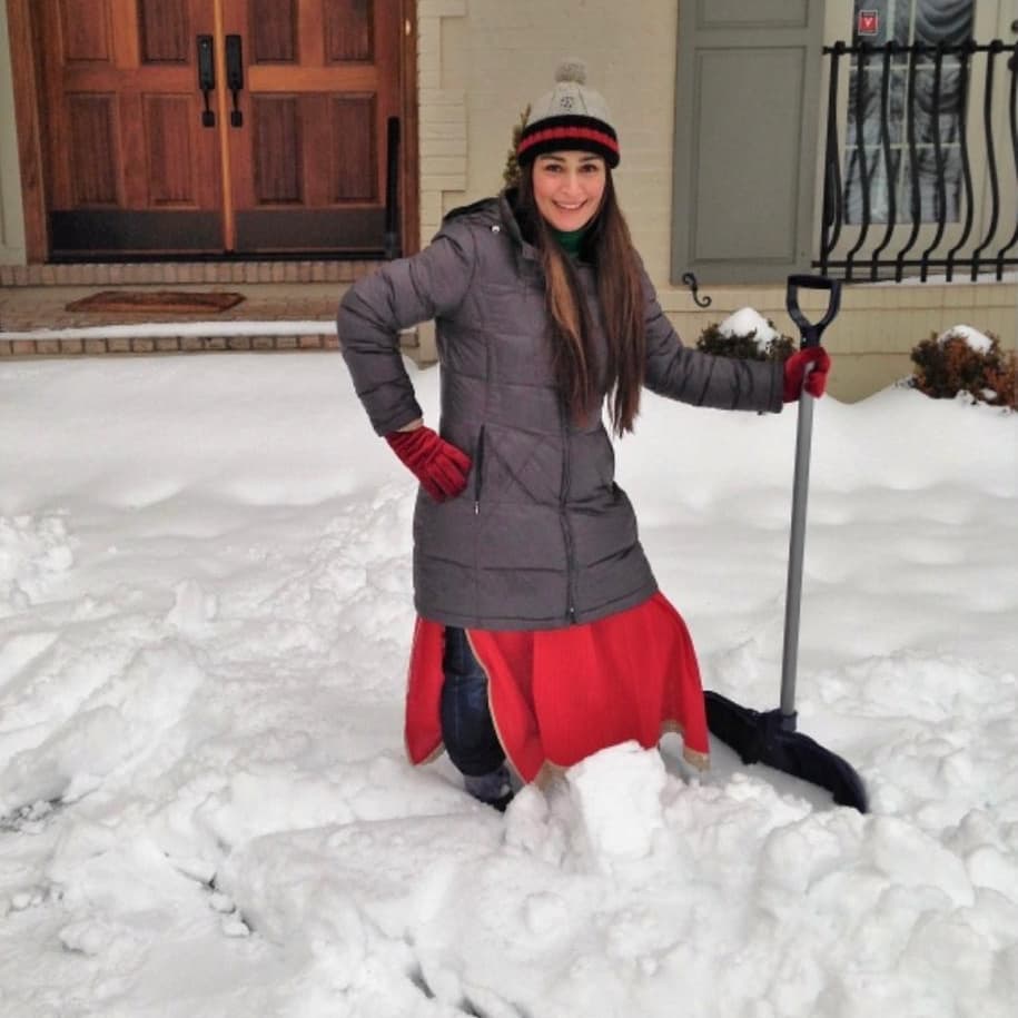 Reema Khan Enjoying Winters In USA