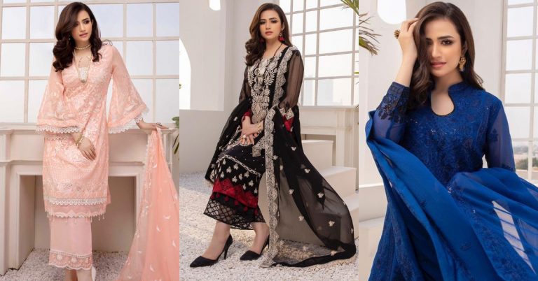 Sana Javed Looks Vibrant In Ensembles By Azure
