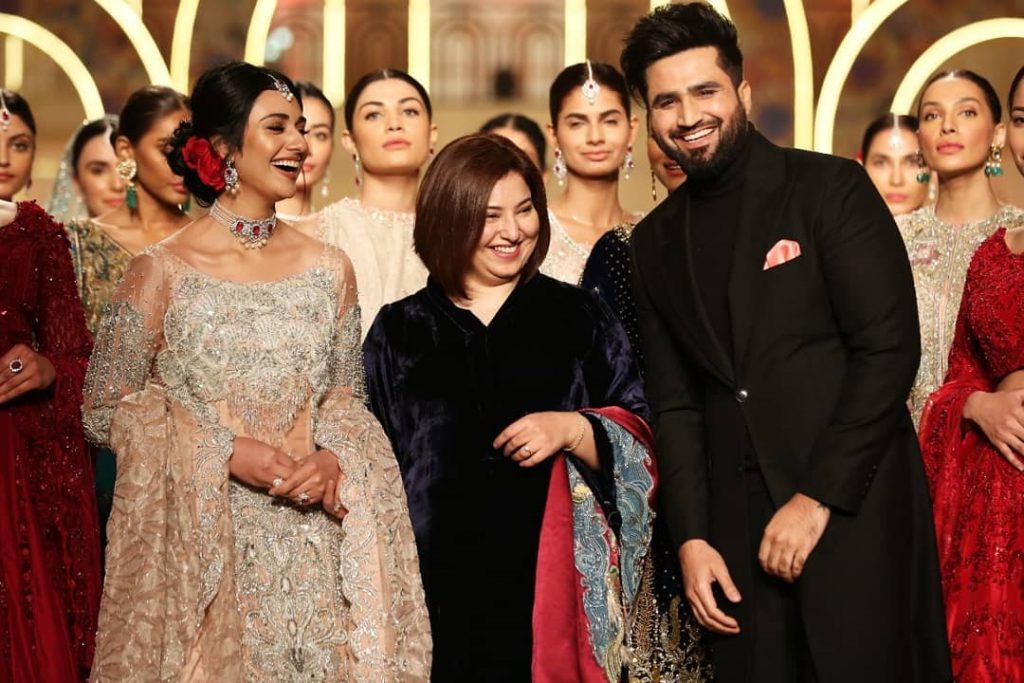 Sarah and Falak Walked on Ramp For Madiha Shoaib in BCW