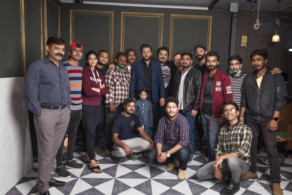 Shahid Afridi Poses In Shoot For A Clothing Brand