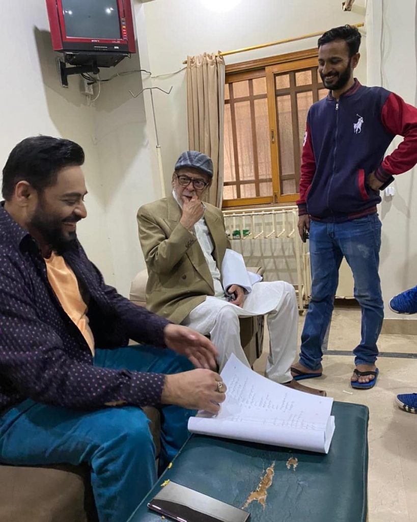 BTS Video From The Set Of Aamir Liaquat Hussain's Debut Telefilm