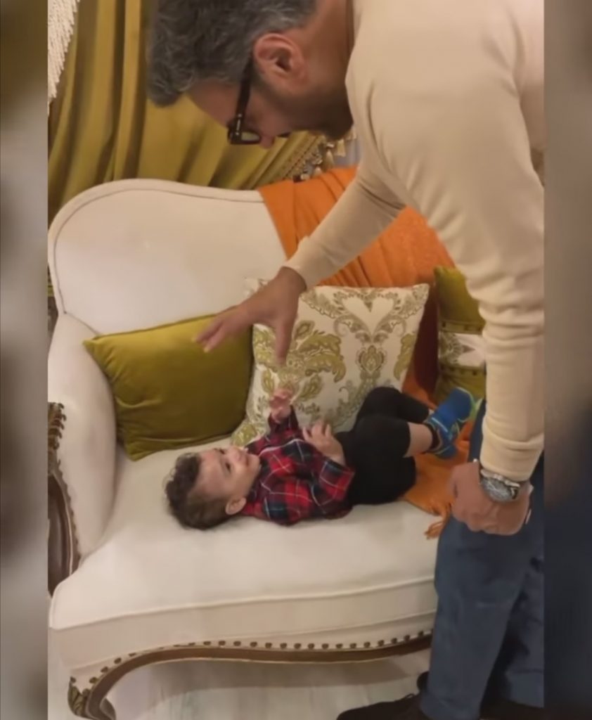 Adorable Video Of Adnan Siddiqui Playing With Faysal Qureshi's Son