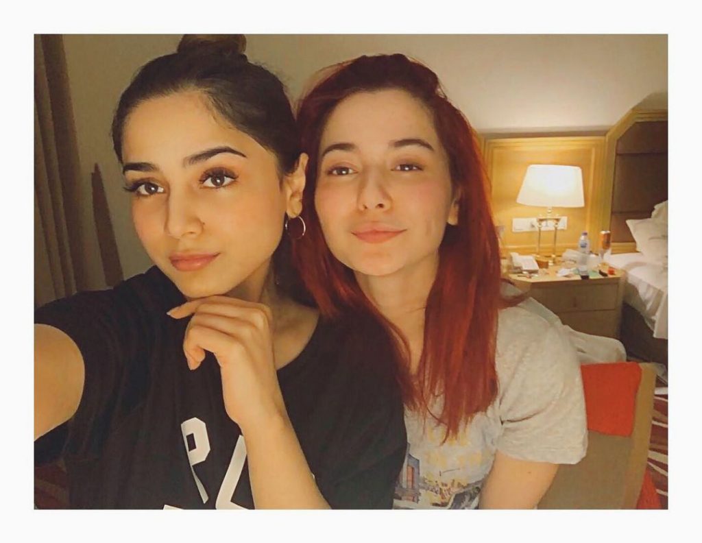 Cutest Pictures of Hania Aamir and Aima Baig