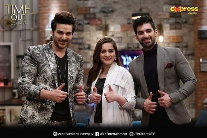 Aiman Khan Muneeb Butt Dance In Timeout With Ahsan Khan